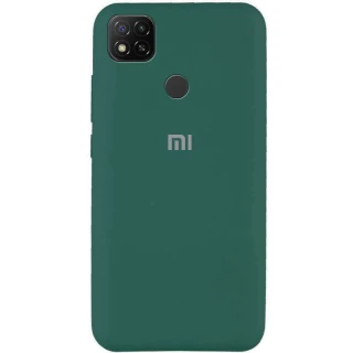 Чохол Silicone Case з закритим низом на Xiaomi Redmi 9C — Зелений / Pine green