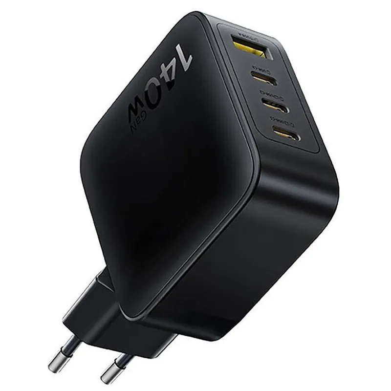 МЗП Baseus EnerFill FH11 PD140W+QC3.0 (1USB-A/3C) (E0121J) – Cosmic Black. Фото 2 з 3