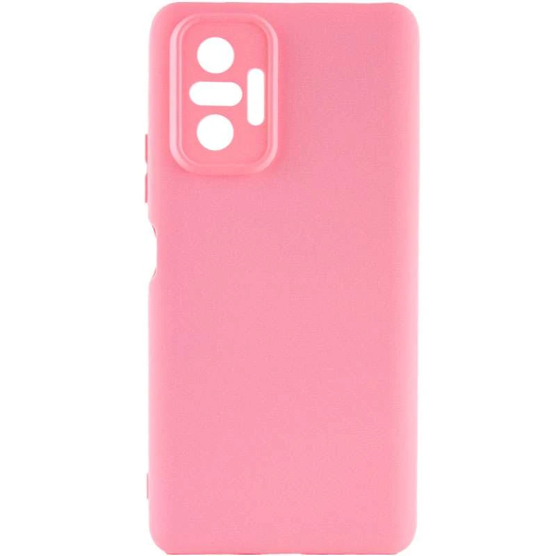 

Однотонный чехол с защитой камеры Silicone Case для Xiaomi Redmi Note 10 Pro (Розовый / Pink), Рожевий / pink