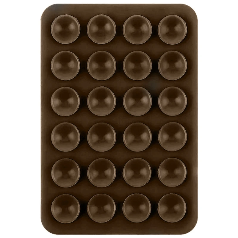 Держатель-присоска для телефона Double Side Silicone 80*55мм – Brown. Фото 1 из 1