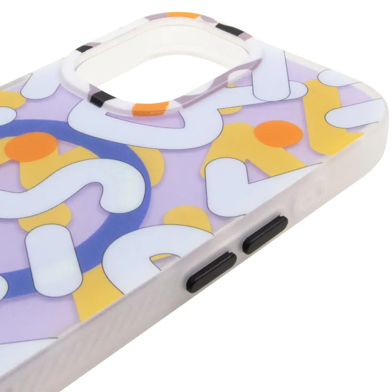 TPU чехол Pastel Chaos with MagSafe для Apple iPhone 17 (6.3") – White. Фото 5 из 7