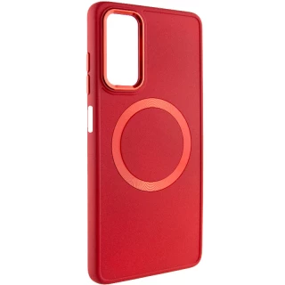 TPU чохол Bonbon з металевими кнопками та MagSafe на Samsung Galaxy A25 5G — Червоний / Red