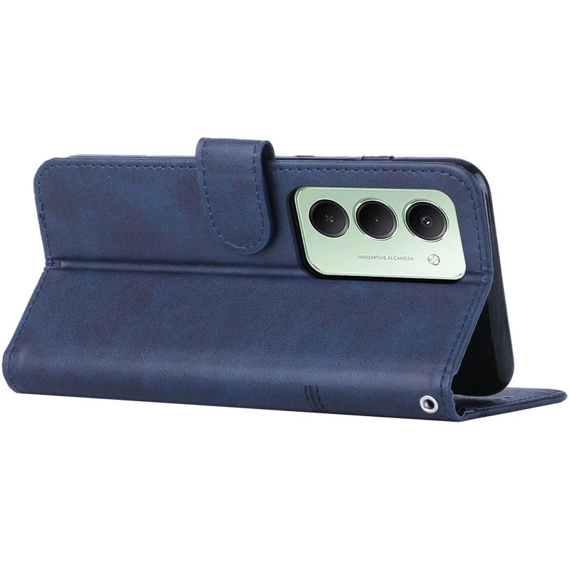 Кожаный чехол-книжка Jet Cover для Xiaomi Redmi 15 (EU) – Blue. Фото 6 из 6