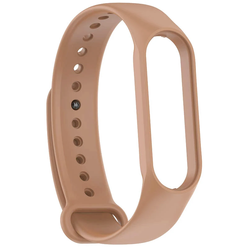 Силиконовый ремешок для Xiaomi Mi Band 3/4 – Коричневый / Light Brown. Фото 1 из 1