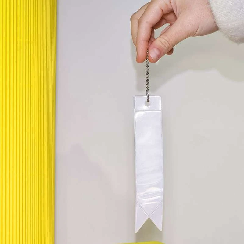 Брелок флікер світловідбивний – Срібний. Фото 2 з 3