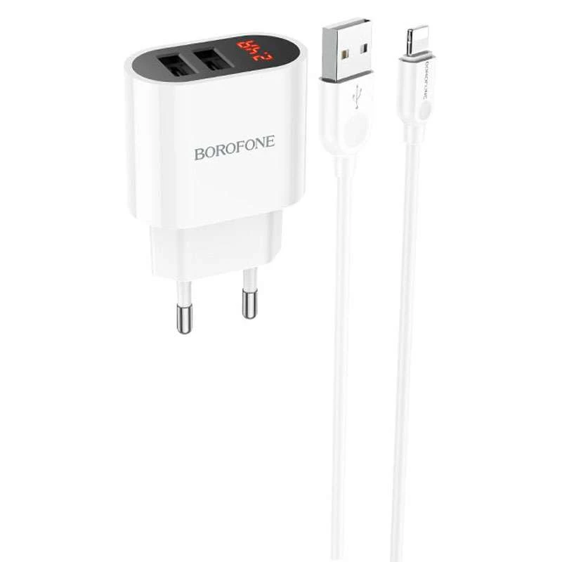 

СЗУ Borofone BA63A Richy + Lightning (Белый), Білий