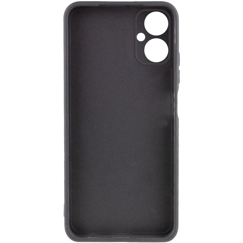 Кольоровий силіконовий чохол із захистом камери на TECNO Spark 9 Pro (KH7n) – Чорний / Black. Фото 2 з 4