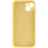 Чохол з закритим низом Silicone Case на Apple iPhone 16 – Жовтий / Mellow Yellow. Фото 5 з 7