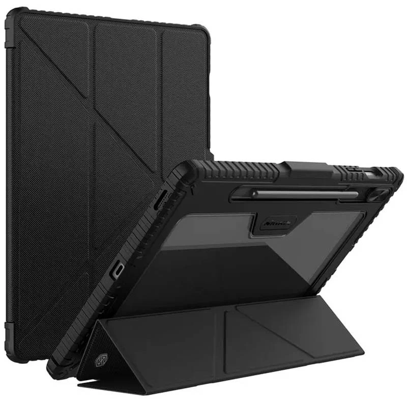 Чехол-книжка Nillkin Bumper Pro Multi-angle для Samsung Galaxy Tab S9 FE+ 12.4'' – Black. Фото 3 из 6