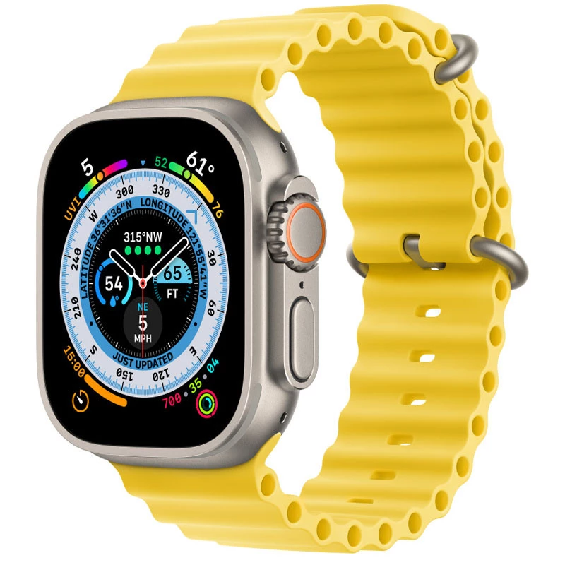 Ремінець Ocean Band для Apple Watch 38/40/41/42mm(ser.10) – Жовтий / Yellow. Фото 1 з 4