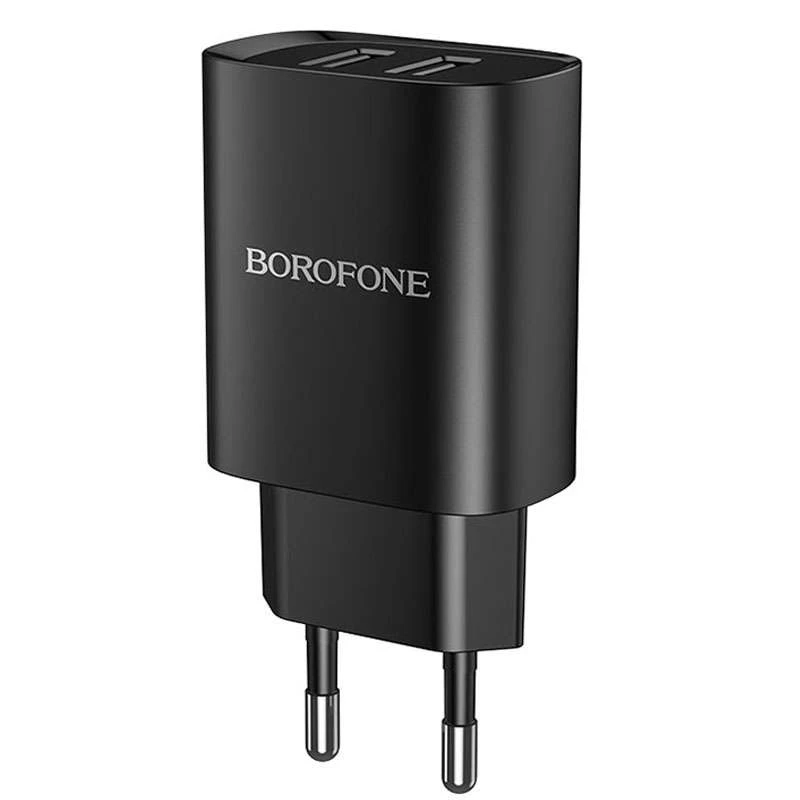 

СЗУ Borofone BN2 (2USB/2.1A) (Черный), Чорний