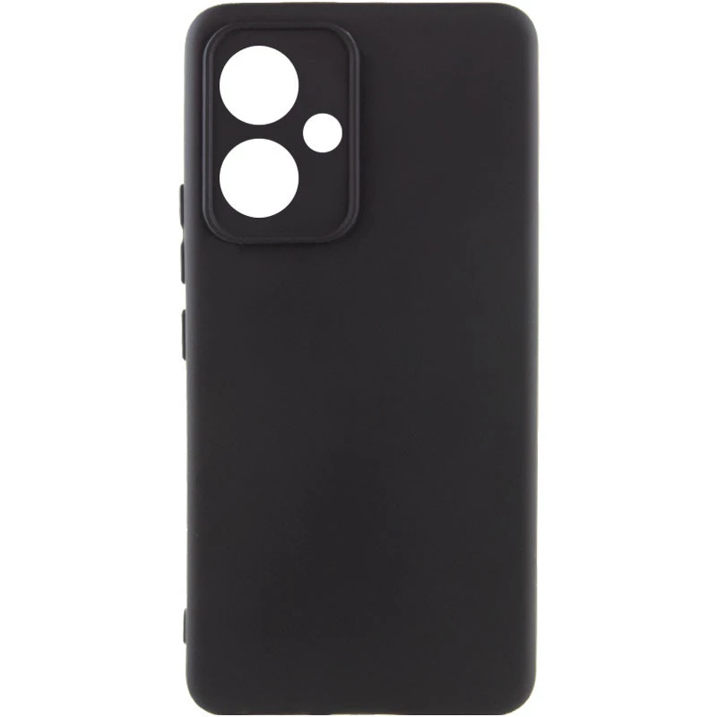 Чохол Silicone Case Lakshmi Plus з закритою камерою на Xiaomi Redmi 13 4G – Чорний / Black. Фото 1 з 8