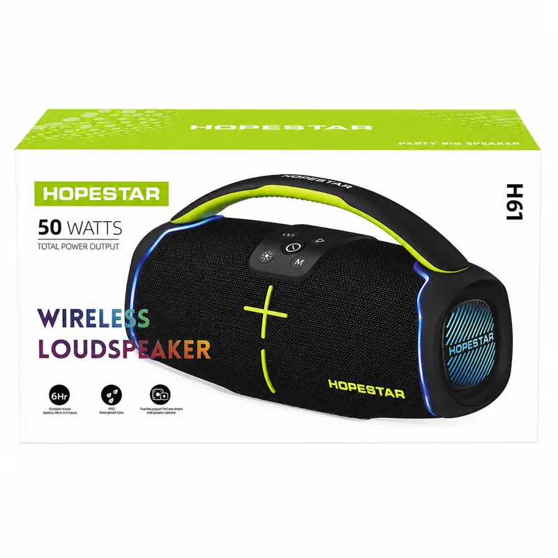 Bluetooth колонка Hopestar H61 50W – Black. Фото 3 з 3