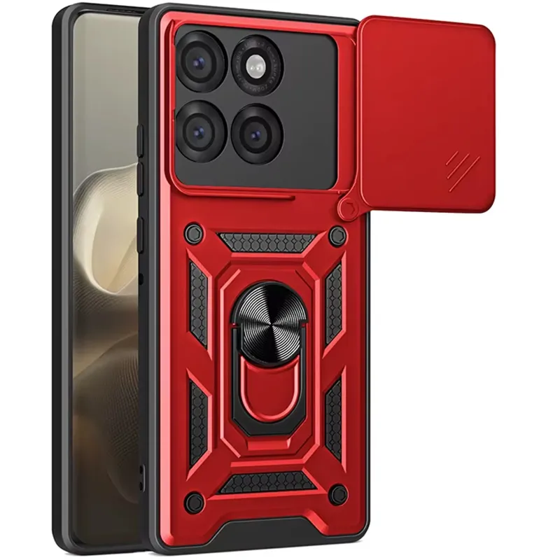 Удароміцний чохол Ummi Camshield Serge Ring (in box) для Motorola Edge 70 Fusion – Червоний / Red. Фото 1 з 1