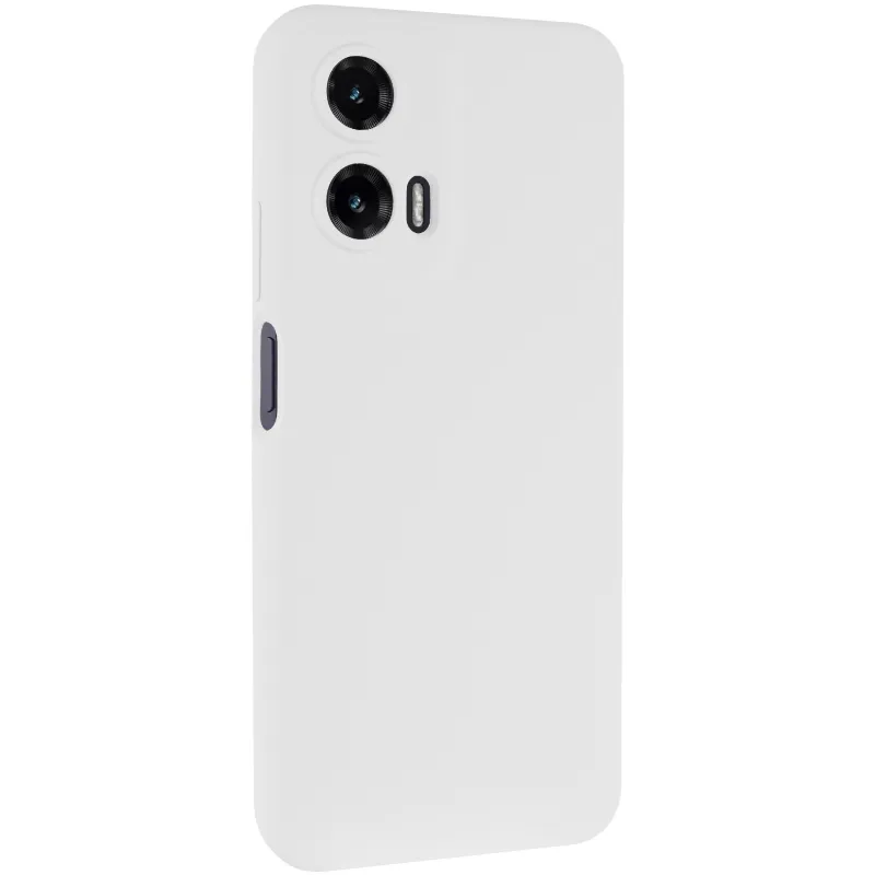 Чехол Silicone Case Lakshmi Premium з закритою камерою на Motorola Moto G35 – Белый / White. Фото 2 из 6