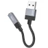 Перехідник Hoco UPA32D Clever USB to 3.5mm – Black. Фото 4 з 5