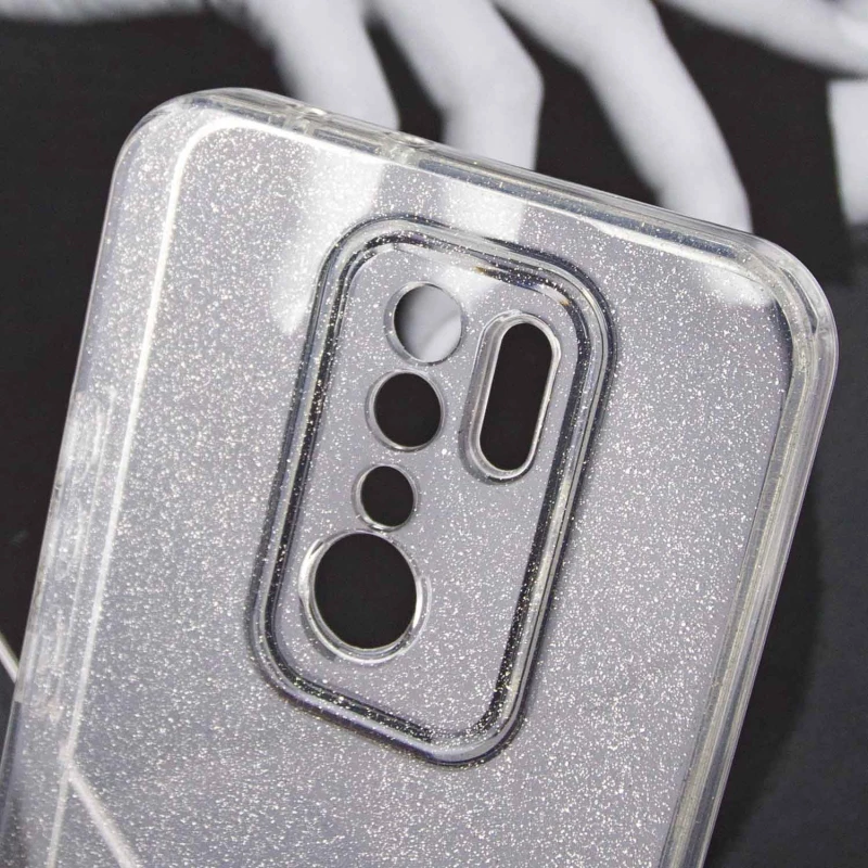 Прозорий чохол з блискітками Xiaomi Redmi 9 – Clear. Фото 3 з 7