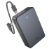 Портативний ЗП Power Bank Hoco J170A Starlight 22.5W+PD20W with cable 20000 mAh – Metal gray. Фото 1 з 4