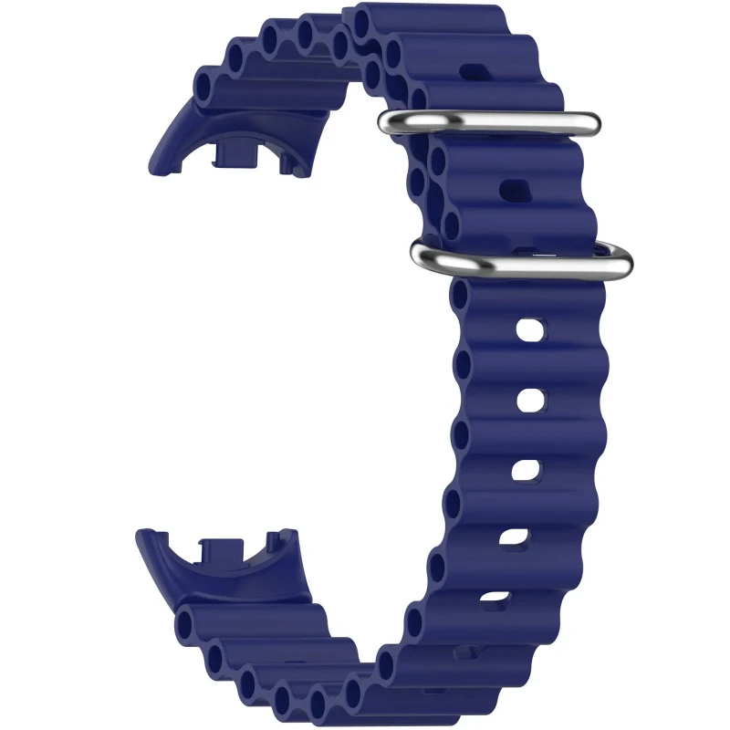Ремінець Ocean Band для Xiaomi Mi Band 9/8 – Синій / Blue. Фото 7 з 8