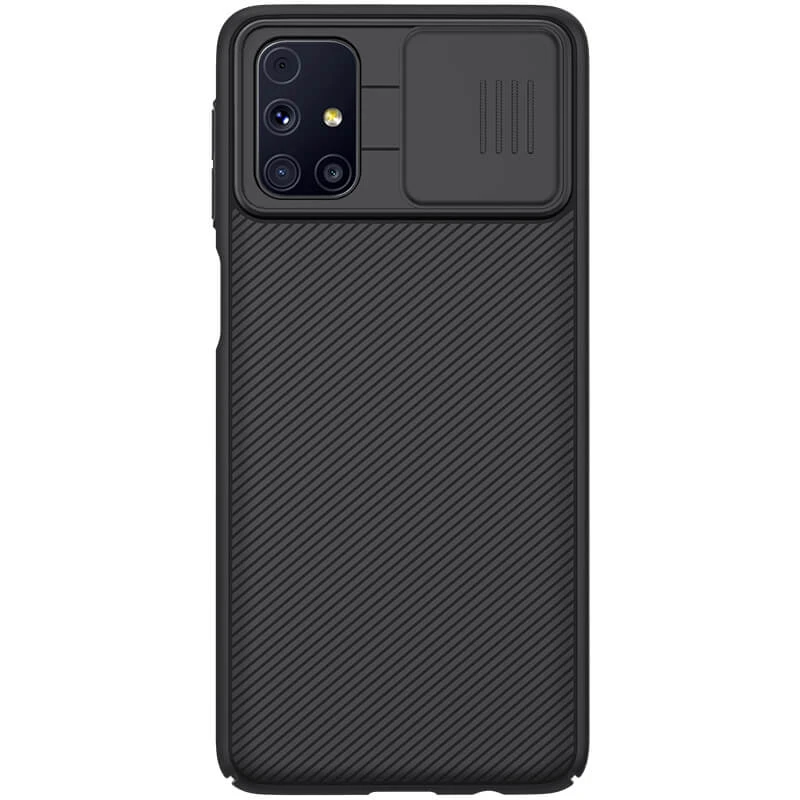 

Карбована накладка Nillkin зі шторкою для камери на Samsung Galaxy M31s (Чорний / Black)