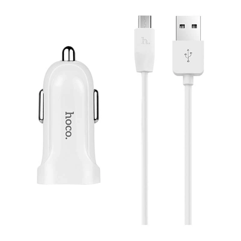 

АЗП Hoco Z2A (2USB 2.4A) (+кабель microUSB)
