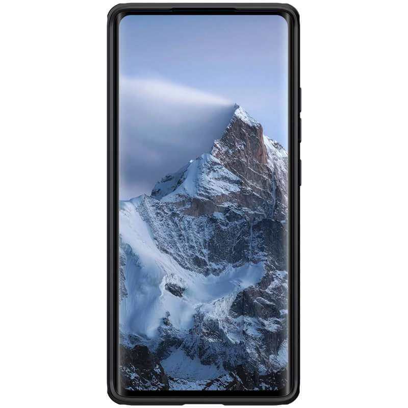 Карбована накладка Nillkin зі шторкою для камери на Xiaomi Mix 4 – Чорний / Black. Фото 2 з 5