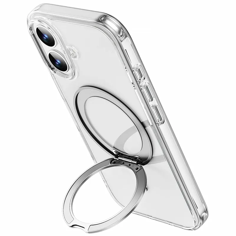 PC чохол WiWU iShield Ultra series with ring для Apple iPhone 17 (6.3") – Transparent. Фото 3 з 5