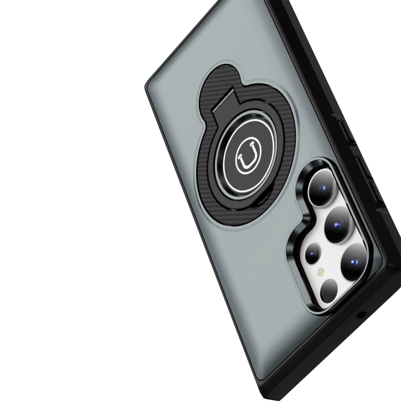 TPU+Textured PC Magnet для Samsung Galaxy S23 Ultra – Grey. Фото 4 з 4