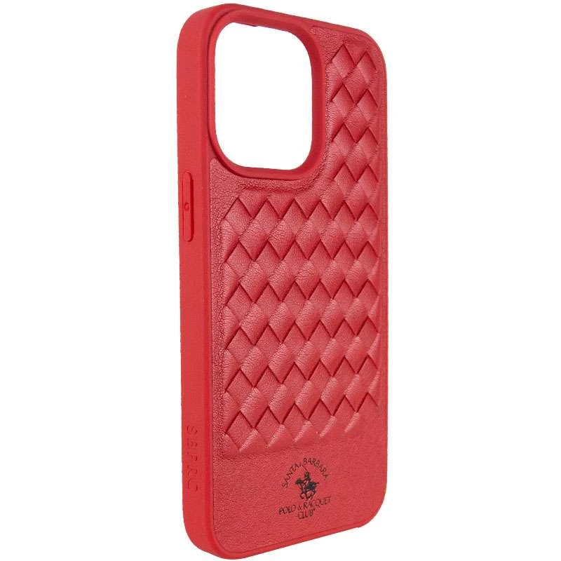 Шкіряний чохол Polo Santa Barbara на Apple iPhone 13 Pro (6.1") – Red. Фото 6 з 10