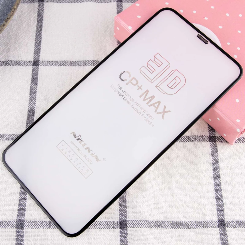 Захисне скло Nillkin (CP+ max 3D) (full glue) для Apple iPhone 11 Pro (5.8") – Чорний. Фото 3 з 8