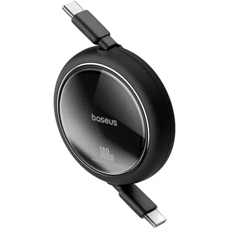 Дата кабель Baseus Free2Draw Mini Retractable Type-C to Type-C 100W (1m) (P10364500) – Cluster Black. Фото 2 з 4