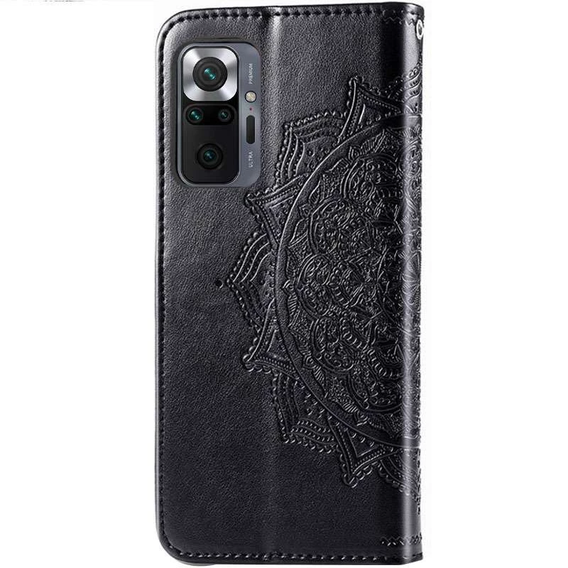 Шкіряний чохол-книжка Art Case з візитницею для Xiaomi Redmi Note 10 Pro – Чорний. Фото 2 з 4