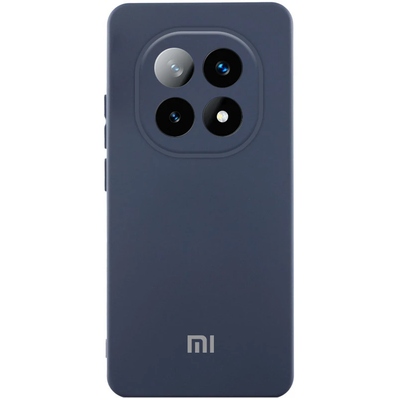 Чохол Silicone Case Lakshmi Premium L з закритою камерою на Xiaomi Redmi Note 15 4G/5G (EU) – Темно-синій / Midnight blue. Фото 1 з 1