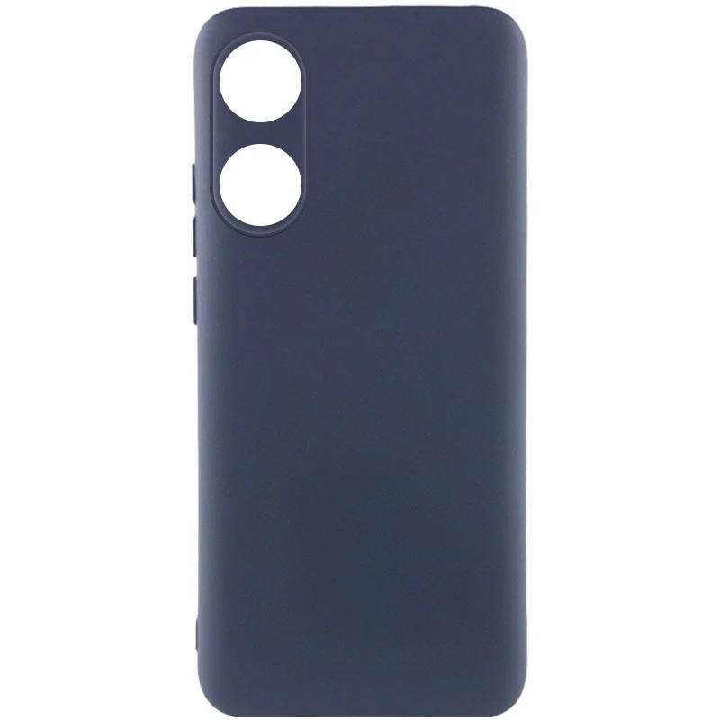 Чохол Silicone Case Lakshmi Premium із закритою камерою для Oppo A58 4G – Темно-синій / Midnight blue. Фото 1 з 2