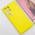 Кольоровий силіконовий чохол GETMAN із закритою камерою для Samsung Galaxy S24 Ultra – Жовтий / Flash. Фото 3 з 9