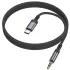 Аудіо кабель Aux Borofone BL24 Graceful Type-C to AUX 3.5mm) (1m) – Metal grey. Фото 7 з 7