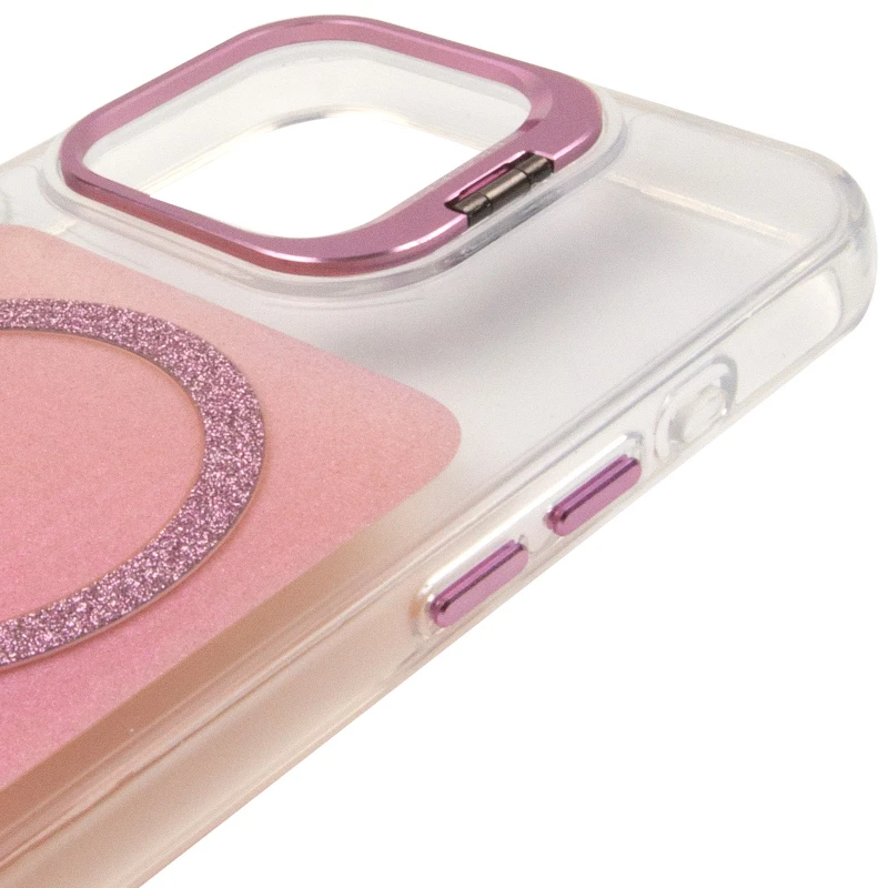 Чохол TPU+PC Jewel Sparkle with MagSafe для Apple iPhone 16 Pro – Pink Ruby. Фото 6 з 8
