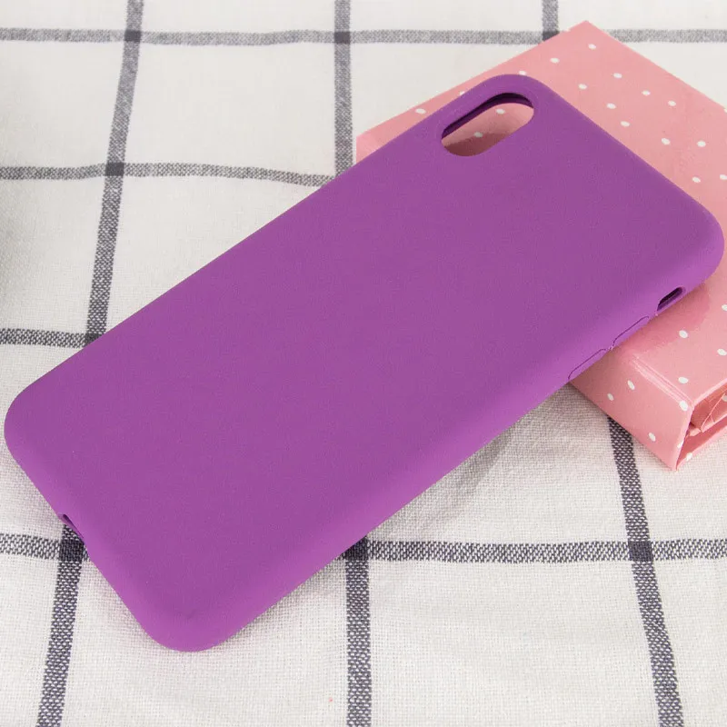 Чохол Silk Full Protective (AA) NO LOGO для Apple iPhone XS (5.8") – Фіолетовий / Grape. Фото 2 з 3