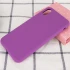Чехол с закрытым низом Silicone Case для Apple iPhone XS (5.8") – Фиолетовый / Grape. Фото 2 из 3