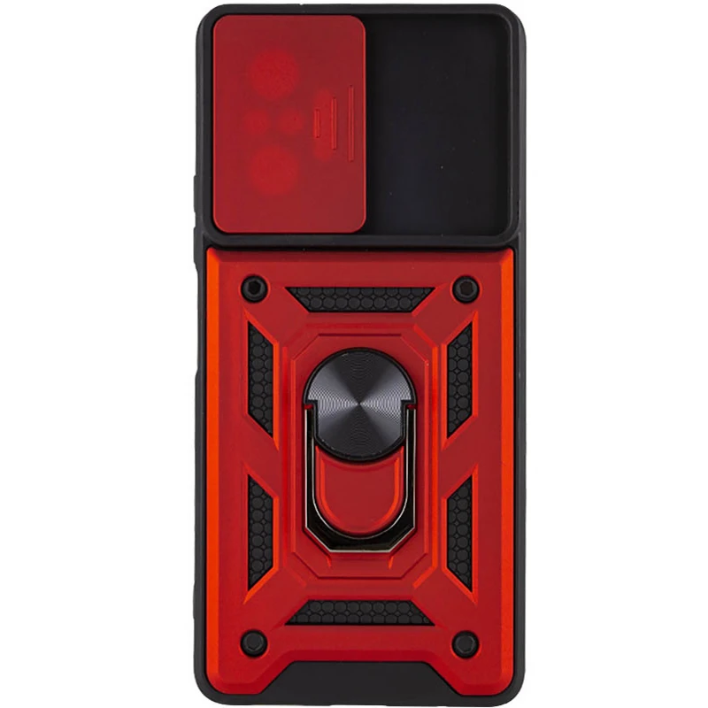 Удароміцний чохол Ummi Camshield Serge Ring (in box) для Xiaomi Redmi Note 10 Pro Max – Червоний / Red. Фото 2 з 2