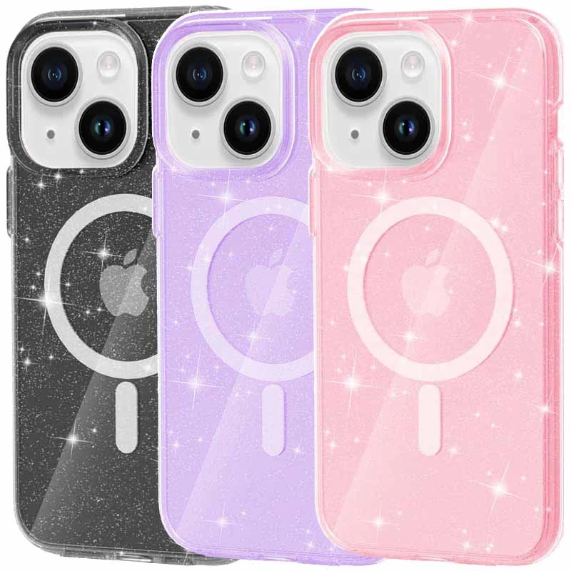 Чохол з блискітками та MagSafe на Apple iPhone 13 (6.1") фото 1 з 2