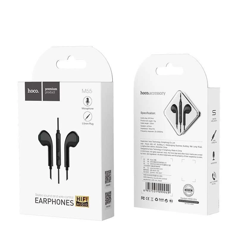 Стереонавушники Hoco M55 – Чорний. Фото 5 з 5