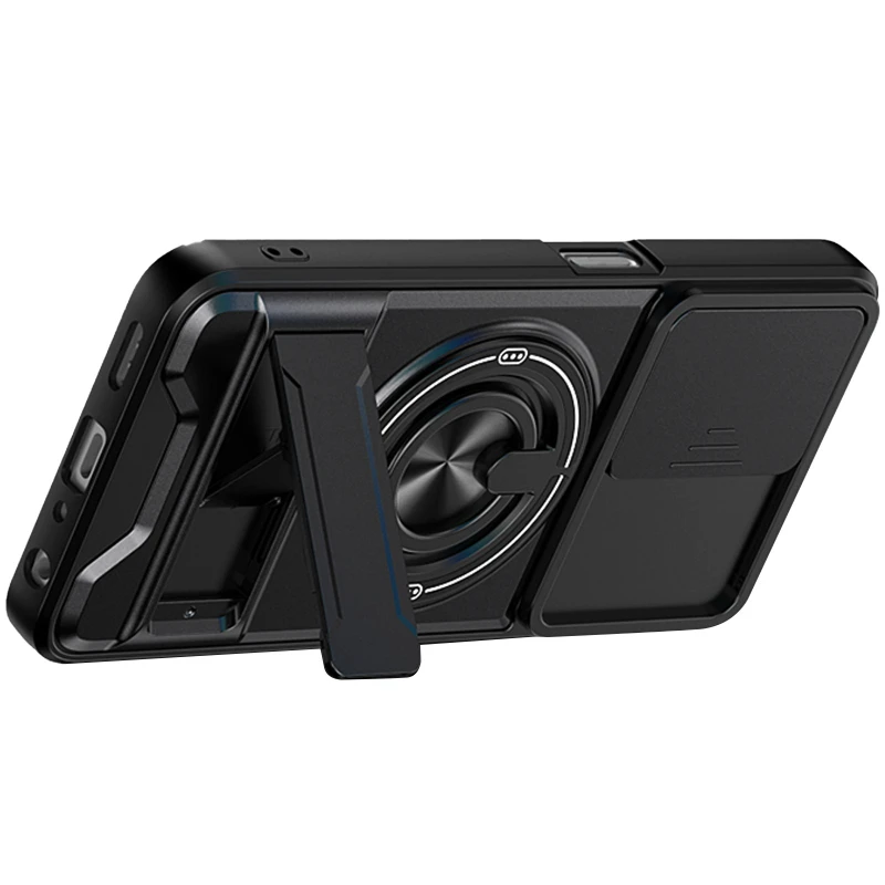Ударостійкий чохол Camshield StandRing case для Oppo A5x – Black. Фото 4 з 4