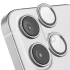 Металеве захисне скло на камеру на Apple iPhone 16 – Срібний / Silver. Фото 4 з 7