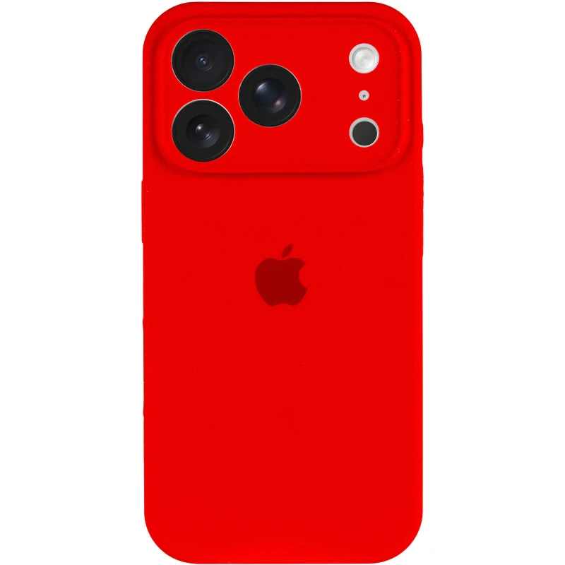 Чохол Silicone Case з захистом камери на Apple iPhone 17 Pro Max (6.9") – Червоний / Red. Фото 3 з 6