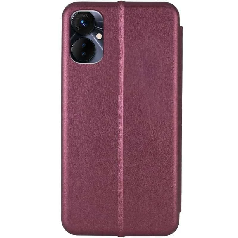 Чехол-книжка классический для TECNO Camon 19 Neo – Бордовый. Фото 2 из 4
