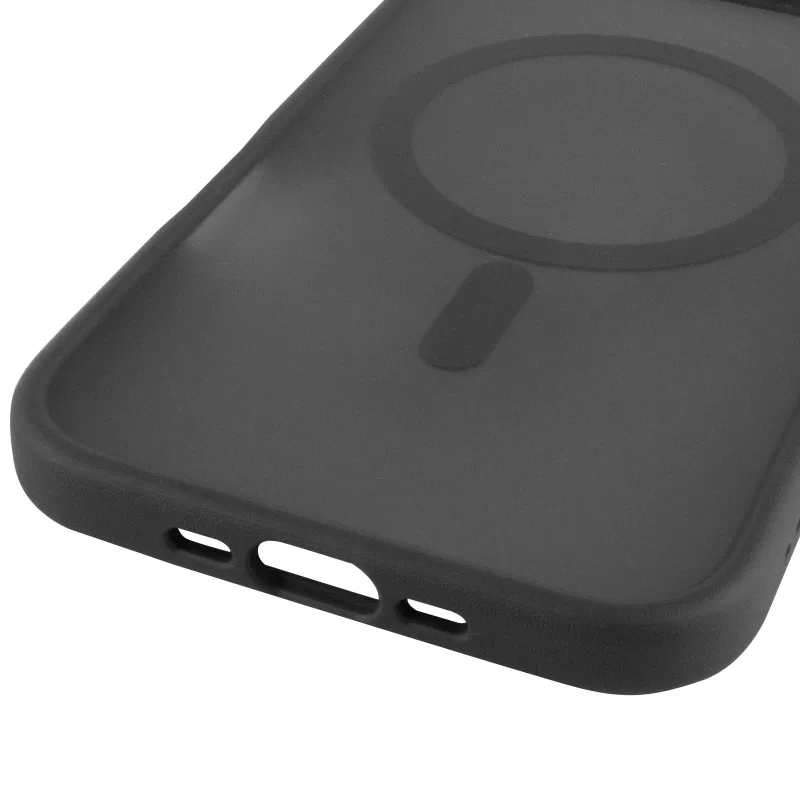 TPU+PC чохол Metal Buttons with Magnetic Fit для Apple iPhone 17 Air (6.5") – Чорний / Black. Фото 6 з 6