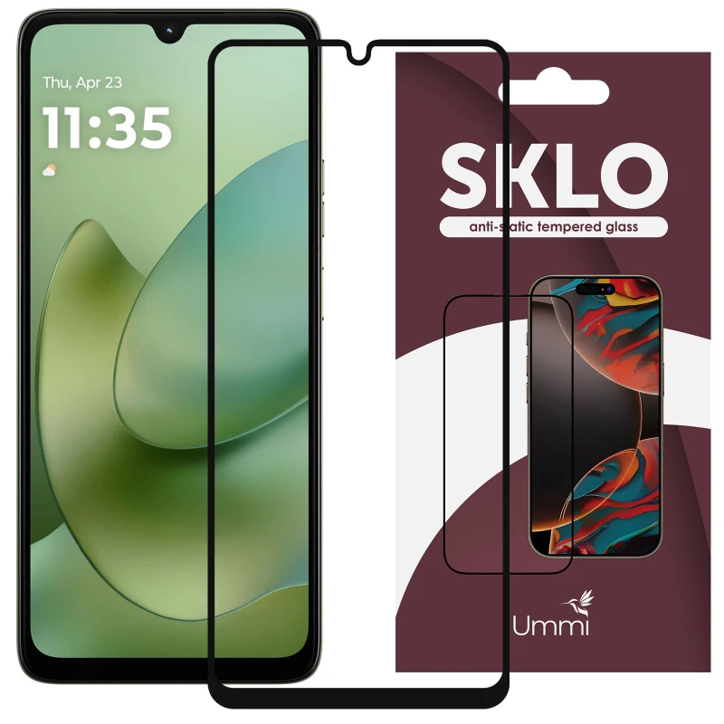 Захисне скло SKLO 3D Motorola Moto G06 – Чорний. Фото 1 з 4