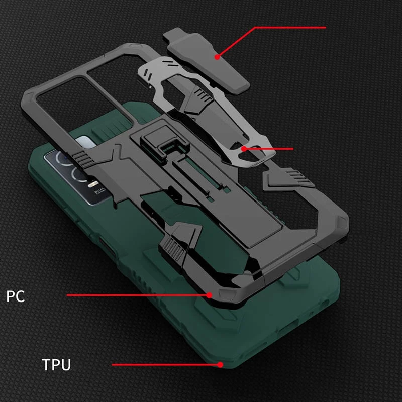 Протиударний чохол Defender Clip на Samsung Galaxy S24 Ultra – Green. Фото 4 з 6