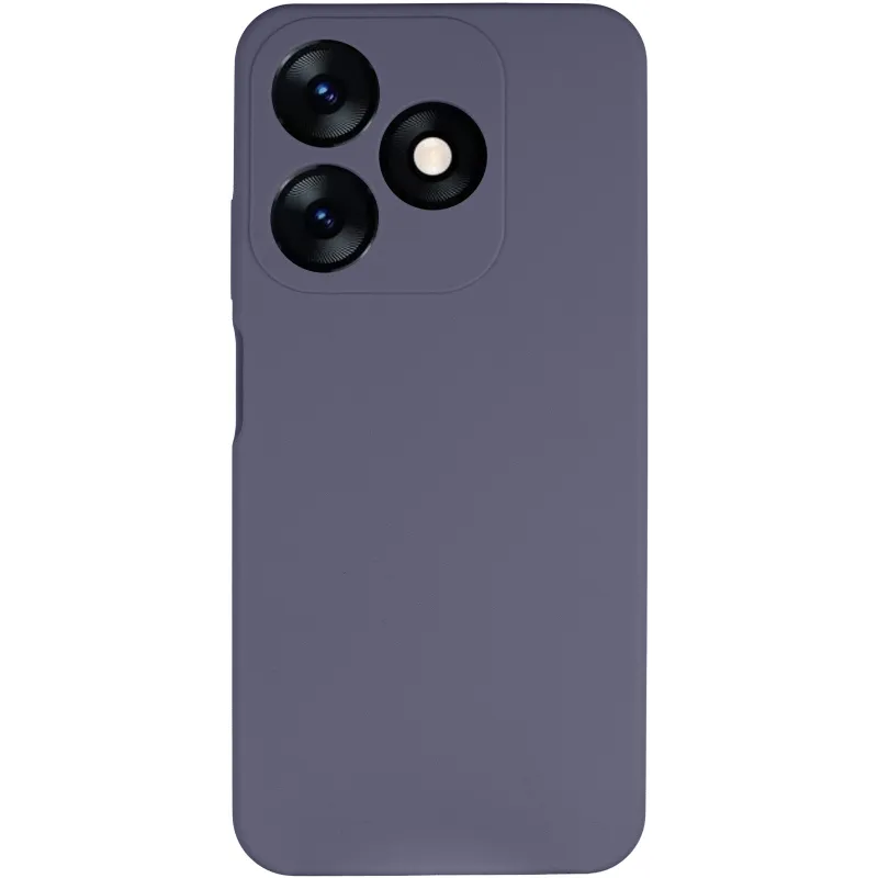 Чохол Silicone Case Lakshmi Premium із закритою камерою для TECNO Spark 10 – Сірий / Dark Gray. Фото 3 з 9